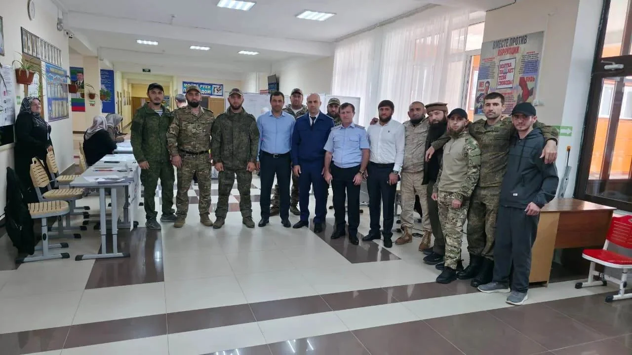 Ветераны СВО из Казбековского района проголосовали