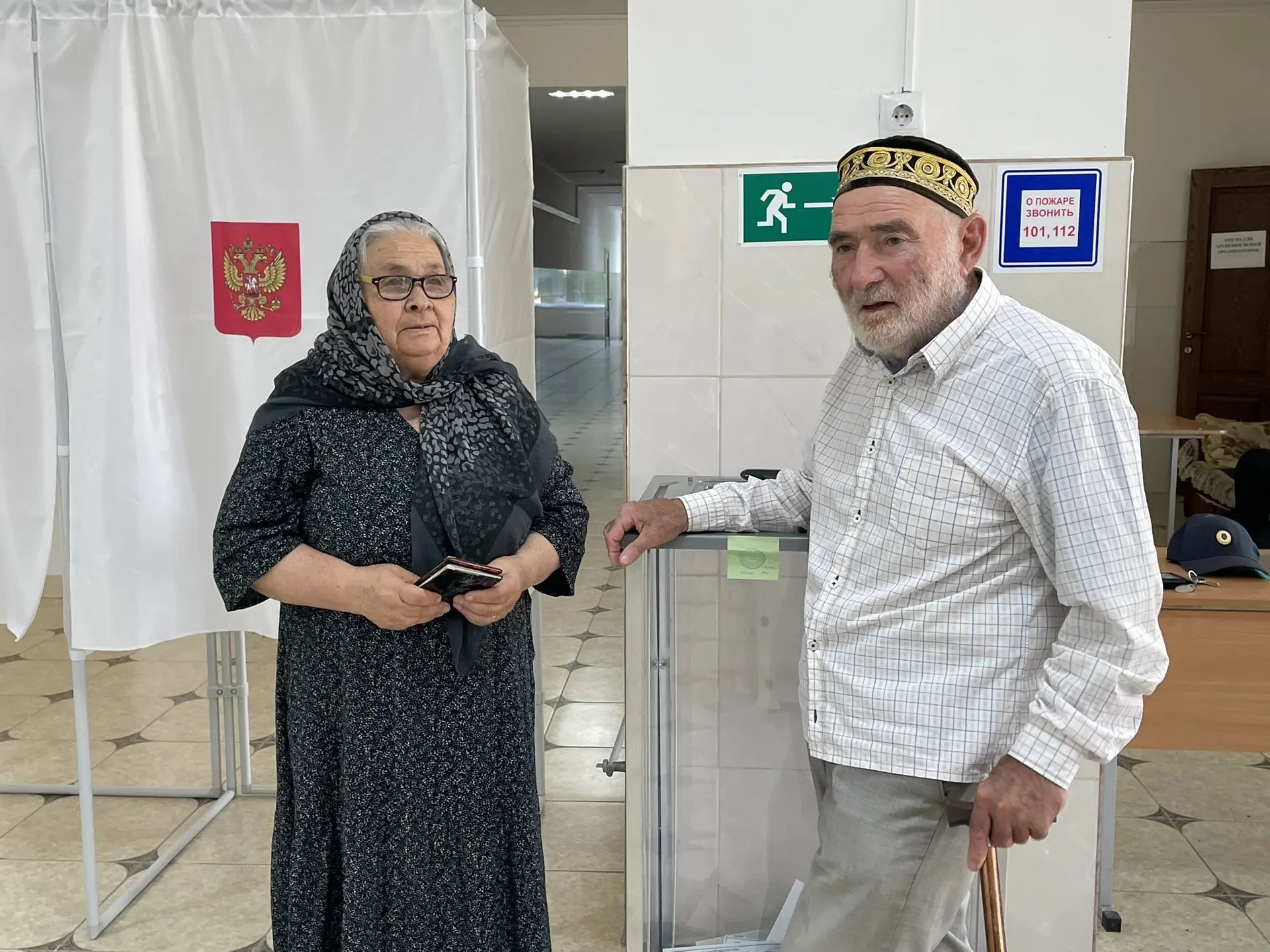 Супруги Терикбаевы из Дагестана проголосовали одними из первых